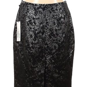 Calvin Klein Suit Skirt Metallic Brocade NWT Size